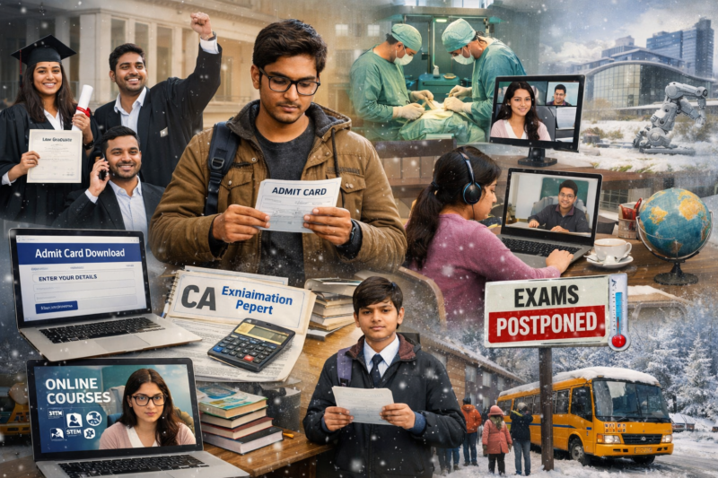 Exams Surge Forward: Results Roll Out as Winter Challenges Persist